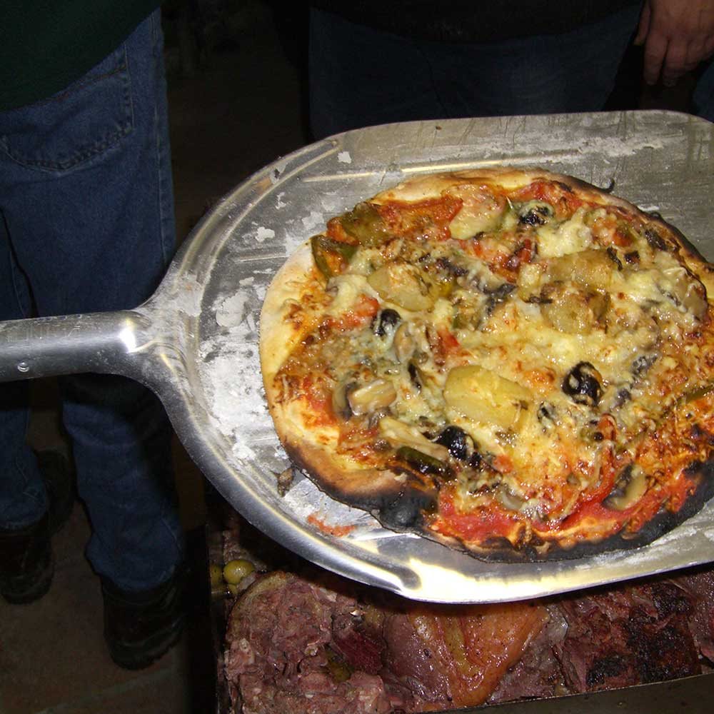 Pelle à pizza coulissante, spatule à pizza en bois avec poignée, pa