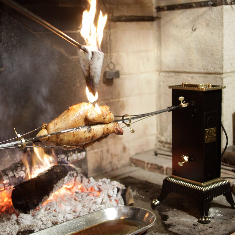 Grille de cuisson grand modèle pour cheminée ou barbecue